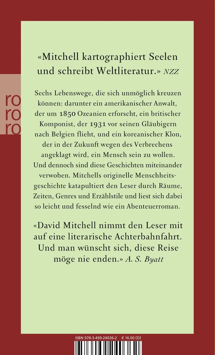 Der Wolkenatlas: Roman