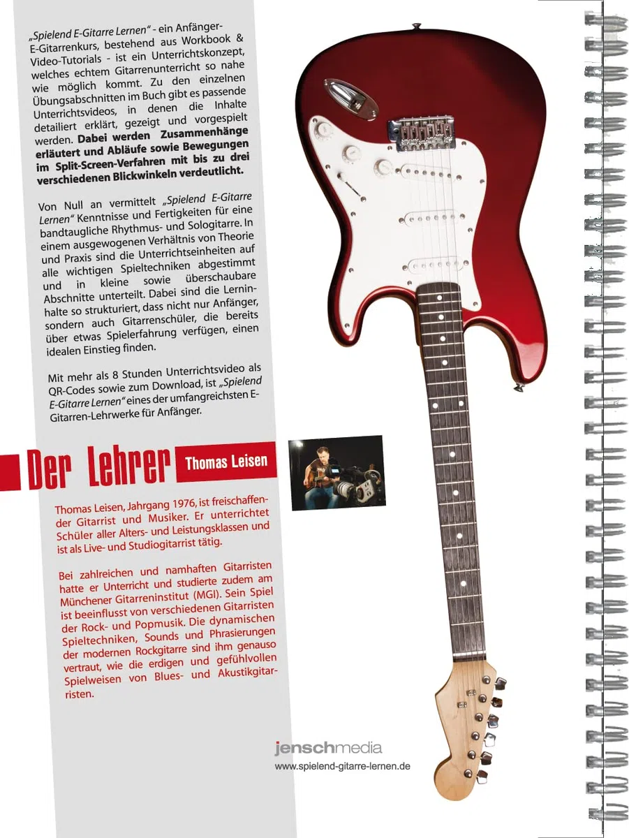 Spielend E-Gitarre Lernen: Vom Anfänger zum Bandgitarristen (8. Aufl.) mit über 100 Lern- & Übungsvideos