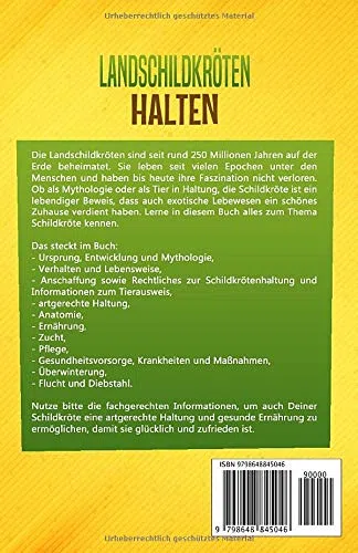 Landschildkröten halten: Der Leitfaden Landschildkröten halten schrittweise erklärt! Artgerechte Haltung, Ernährung, Pflege, Krankheiten, Überwinterung und vieles mehr!