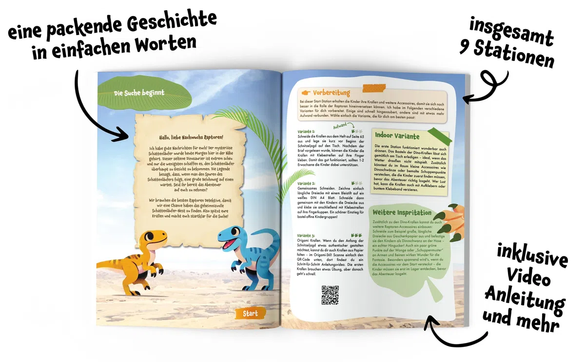 Dino Schnitzeljagd in Nullkommanichts: Minimaler Aufwand & maximaler Spaß für deinen Dino Kindergeburtstag I Schatzsuche Komplettset für Kinder von 4-6 Jahren