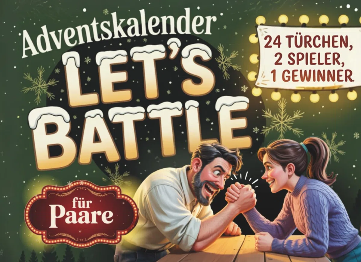 Adventskalender: Das große Advents-Duell für Paare – Let’s Battle | 24 Tage voller Rätsel, Challenges und Spiele | Beliebtes Geschenk für Frauen und Männer