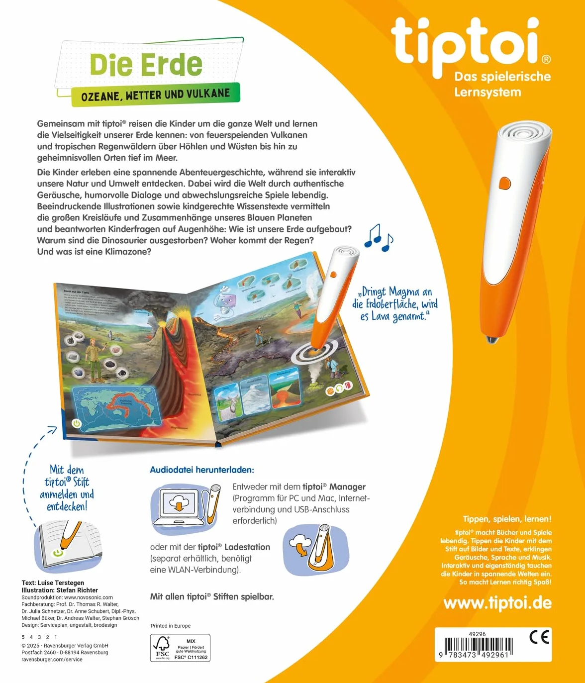 tiptoi® Die Erde: Ozeane, Wetter und Vulkane