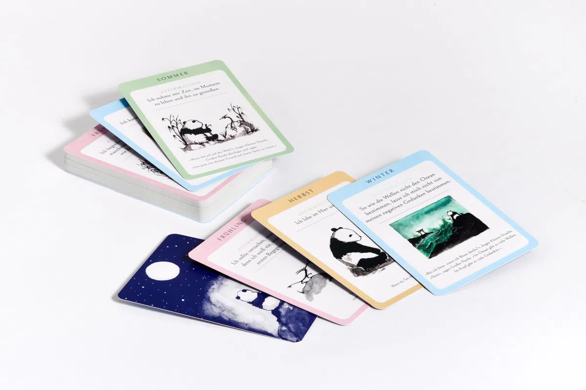 Großer Panda und Kleiner Drache Affirmationskarten: Tägliche Inspirationen für innere Stärke und Gelassenheit - Mit 53 Karten basierend auf dem Bestseller von James Norbury