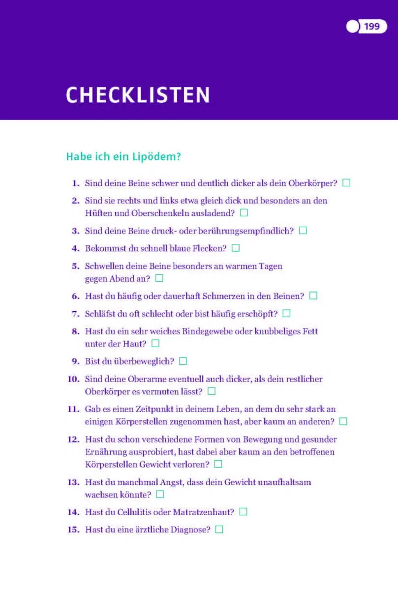 Leichter leben mit Lipödem. Lebensstil verändern, Schmerzen lindern. Das bewährte Selbsthilfe-Programm. Mein Weg zu 40 kg weniger Gewicht und mehr Mobilität. Zertifiziert von der Stiftung Gesundheit
