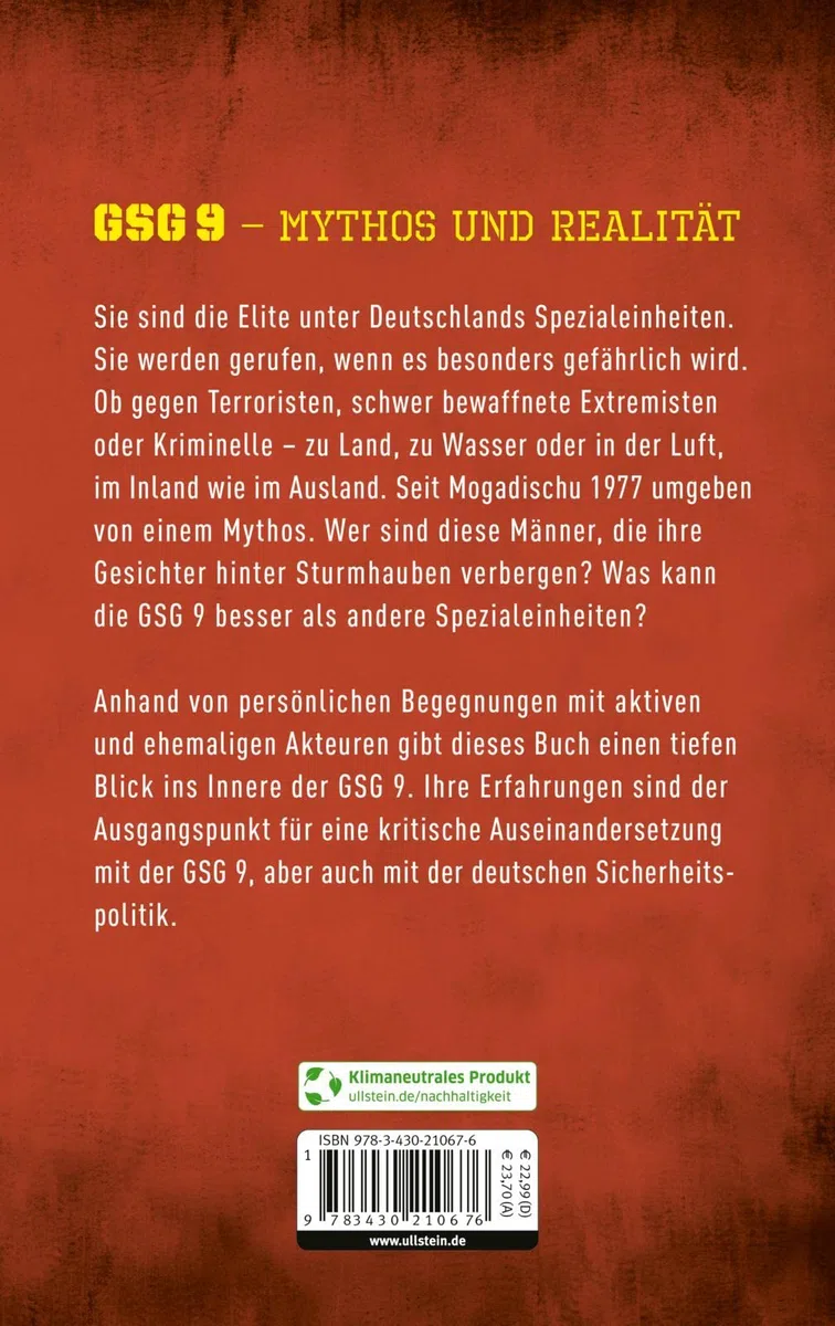 GSG 9 – Terror im Visier: Mythos und Realität einer Spezialeinheit | Deutschlands Eliteeinheit im Kampf gegen Terrorismus und Schwerkriminalität und ihre Bedeutung für die deutsche Sicherheitspolitik