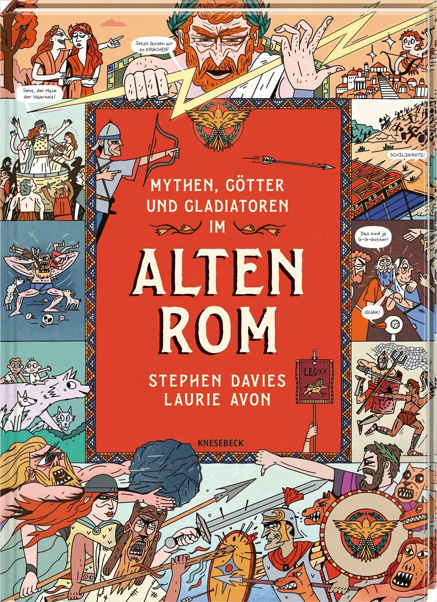 Mythen, Götter und Gladiatoren im Alten Rom: Kindercomic ab 8 Jahren über römische Mythologie, Gladiatoren, Kaiser & das Leben im Imperium Romanum