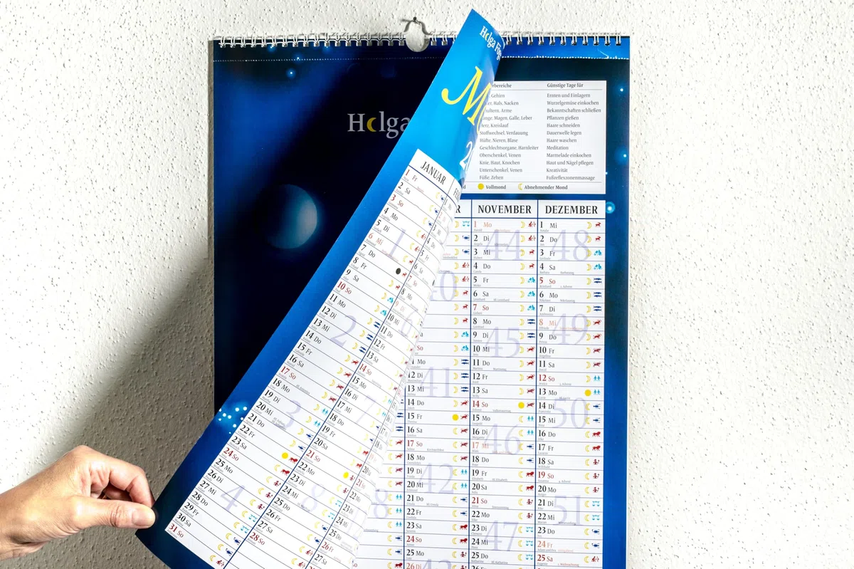 Mondleben 2027: Der große Wandkalender – Mit farbigem Mond-Jahresplaner als Poster zum Herausnehmen – 33,0 x 48,5 cm