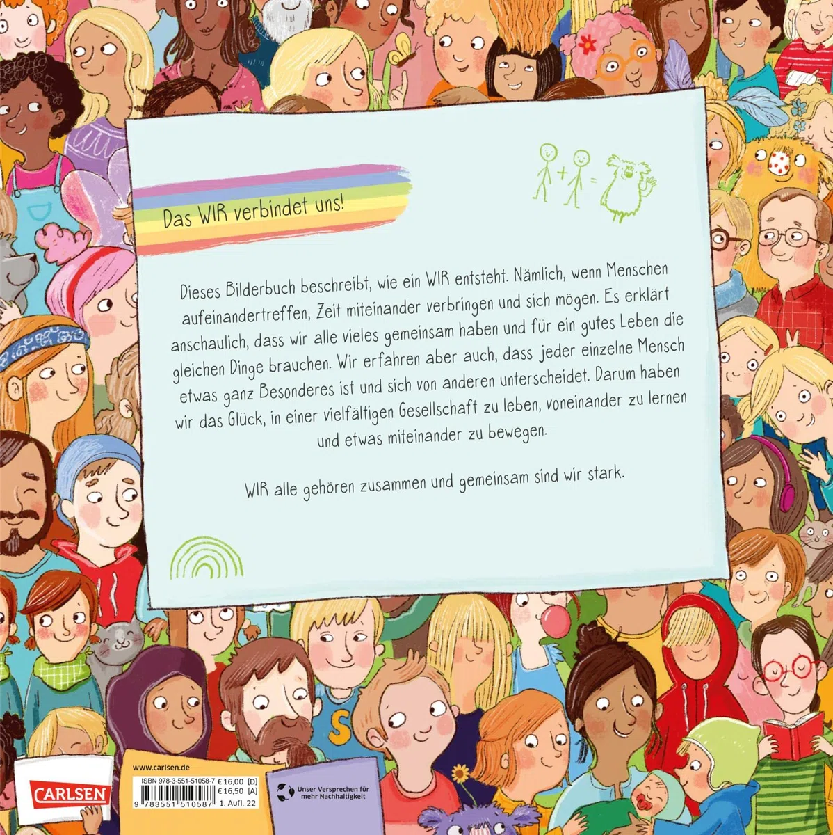 WIR alle: Sachbilderbuch ab 4 Jahren über Zusammenhalt, Streit und Versöhnung in der Gesellschaft - zur spielerischen Stärkung des WIR-Gefühls (Das kleine WIR: Geschichten über das WIR-Gefühl)