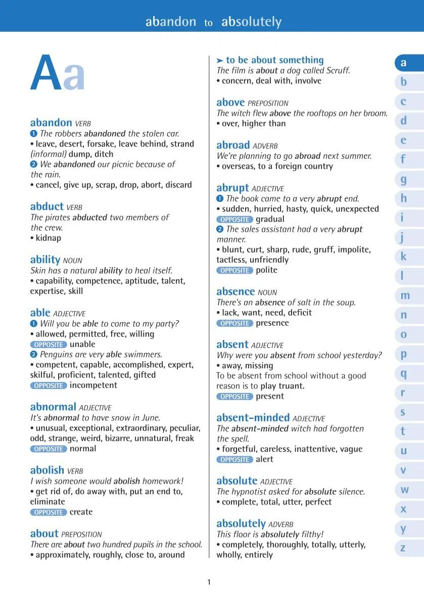 Oxford Primary Thesaurus: English thesaurus for children age 8+ (KS2) - Expand vocabulary and improve creative writing