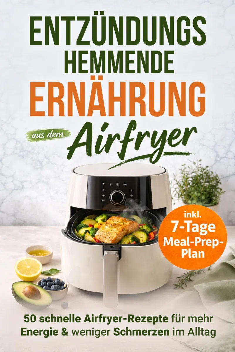 Entzündungshemmende Ernährung aus dem Airfryer: 50 schnelle Rezepte gegen chronische Entzündungen – für mehr Energie, ein starkes Immunsystem und mehr ... im Alltag | inkl. 7-Tage-Meal-Prep-Plan