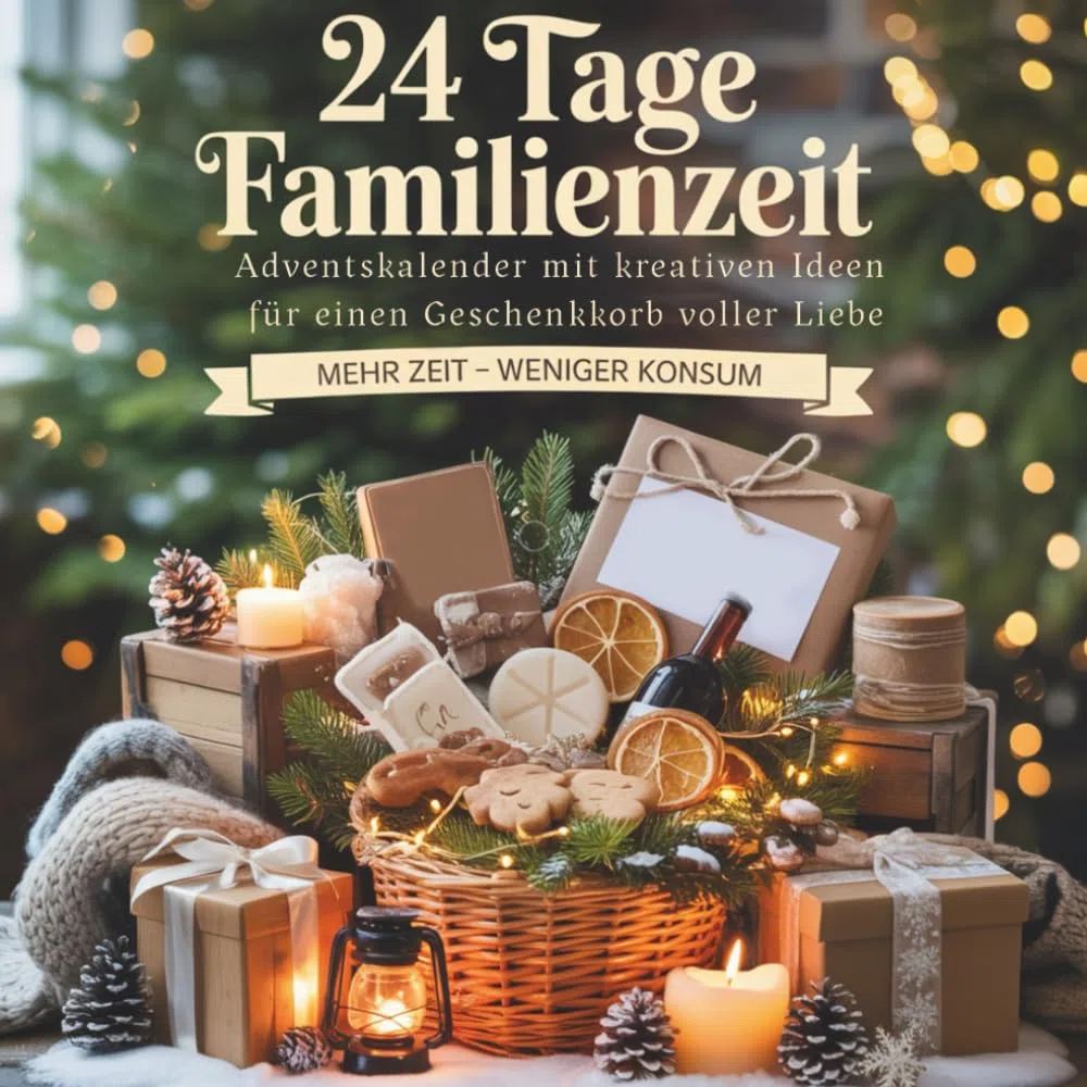 24 Tage Familienzeit - Adventskalender mit kreativen Ideen für einen Geschenkkorb voller Liebe: Mehr Zeit - weniger Konsum