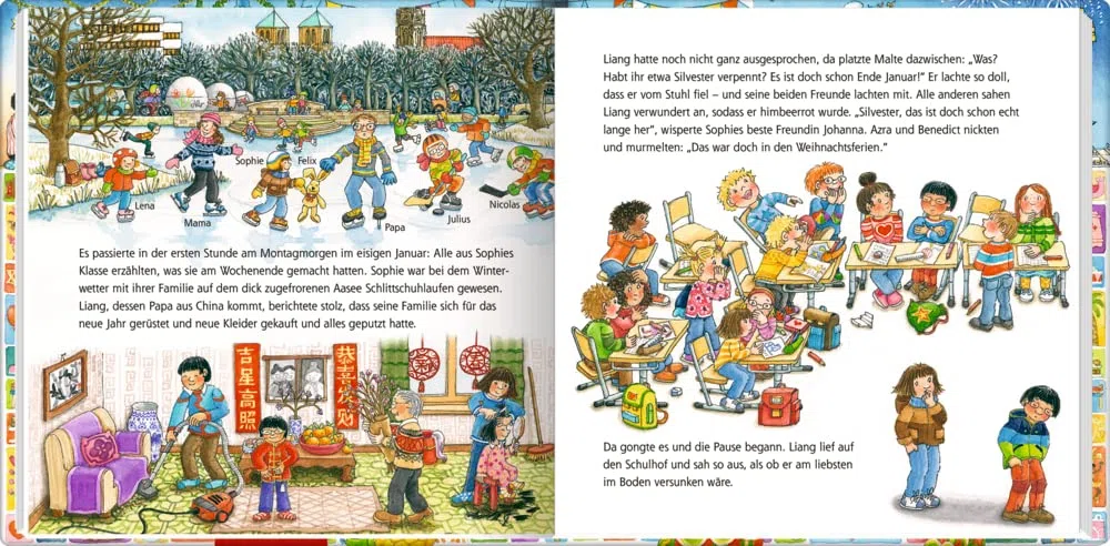 Felix feiert Feste in aller Welt: Fröhliche Briefe vom reiselustigen Kuschelhasen (Felix-Bücher (Bilderbücher mit Briefen))