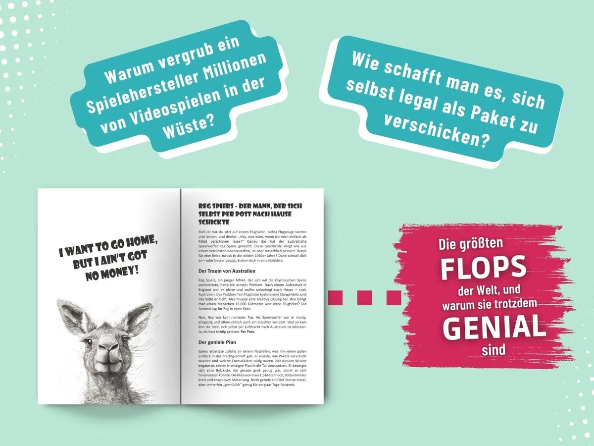 Krasse Geschichten für clevere Teenager - Die größten Flops der Welt und warum sie trotzdem genial sind: Unglaubliche Fakten, die dich garantiert zum Staunen bringen
