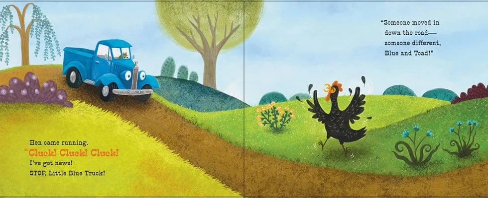 Little Blue Truck Makes a Friend: A Farmyard Story About Welcoming New Friends for Children (Ages 4–8) (Little Blue Truck, 17)