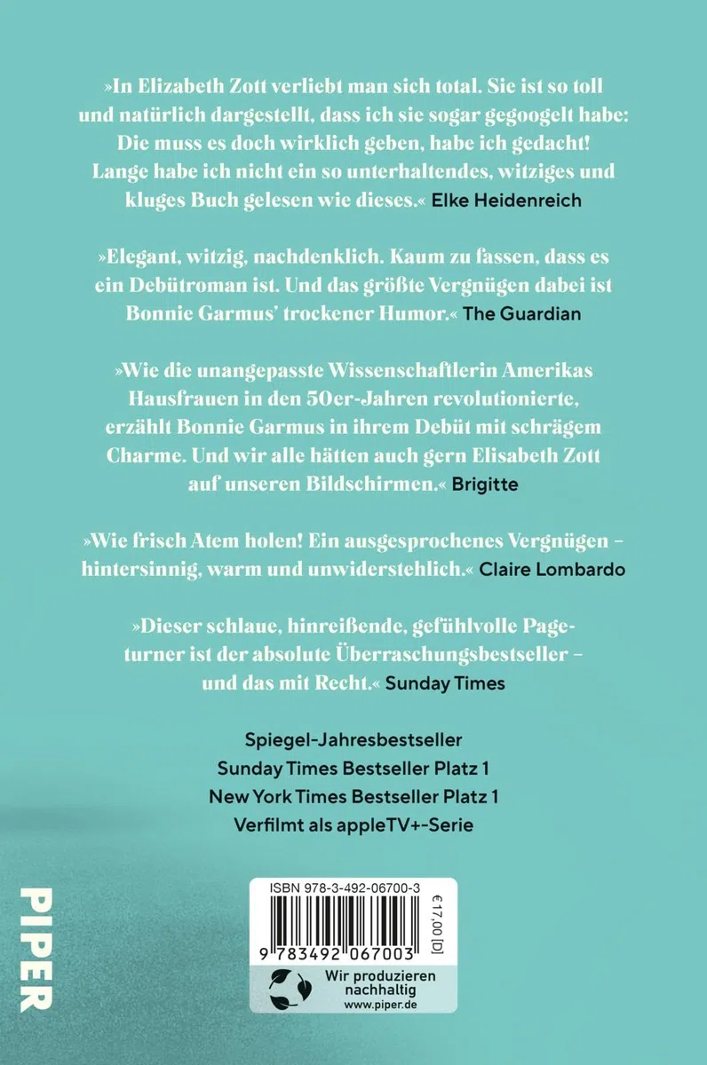 Eine Frage der Chemie: Roman | Der SPIEGEL-Bestseller #1 Taschenbuch
