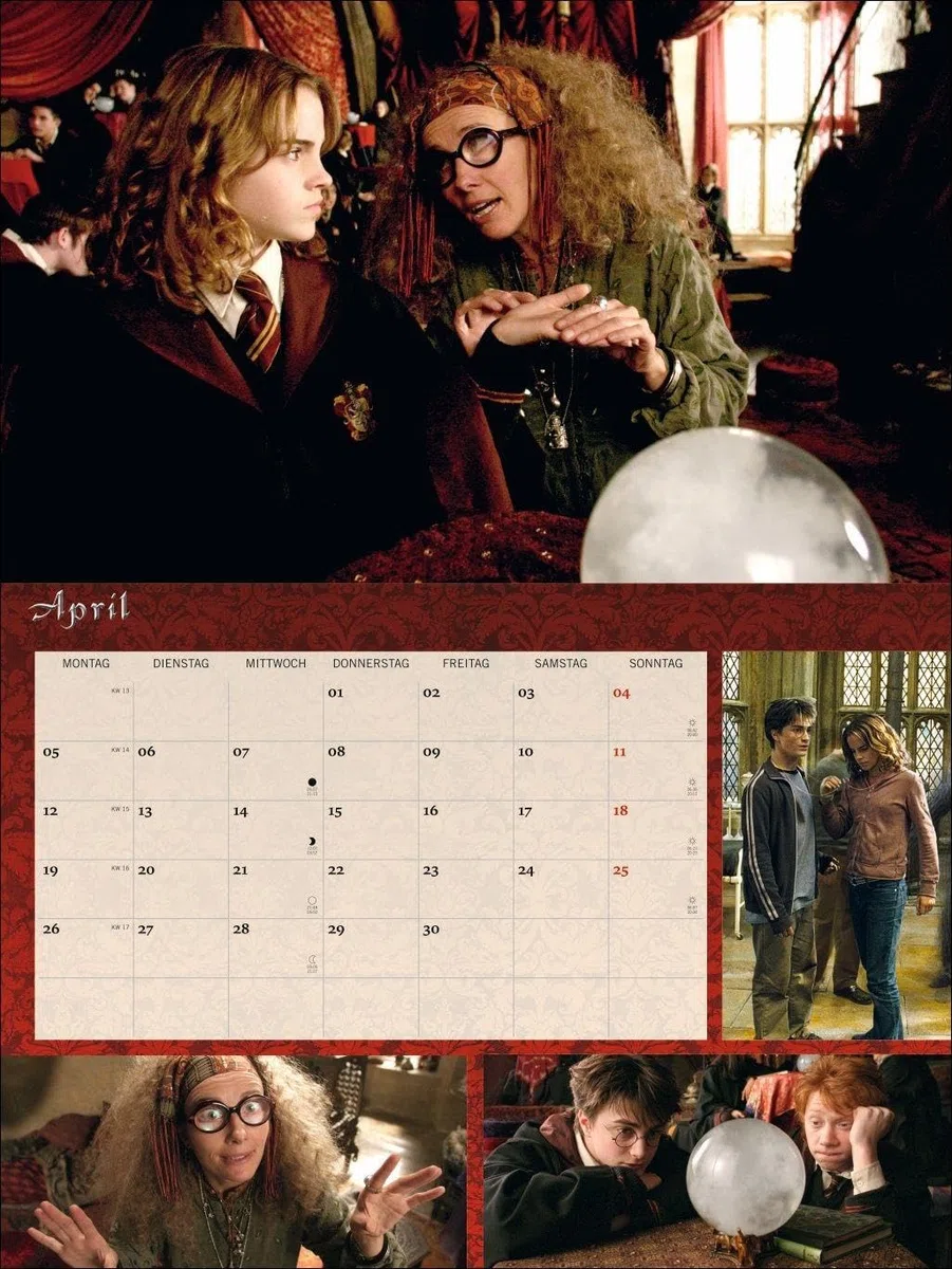 Harry Potter Broschur XL Kalender 2027: Wandkalender mit fesselnden Filmszenen aus den Harry Potter-Filmen. Broschürenkalender 2027 mit Poster zum Heraustrennen.