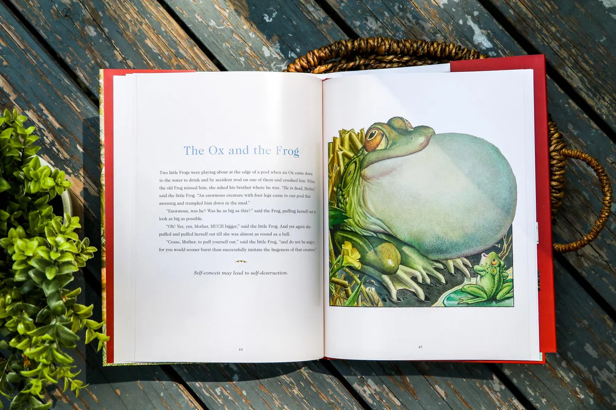 Aesop's Fables Hardcover: The Classic Edition by acclaimed illustrator, Charles Santore (Charles Santore Children's Classics)