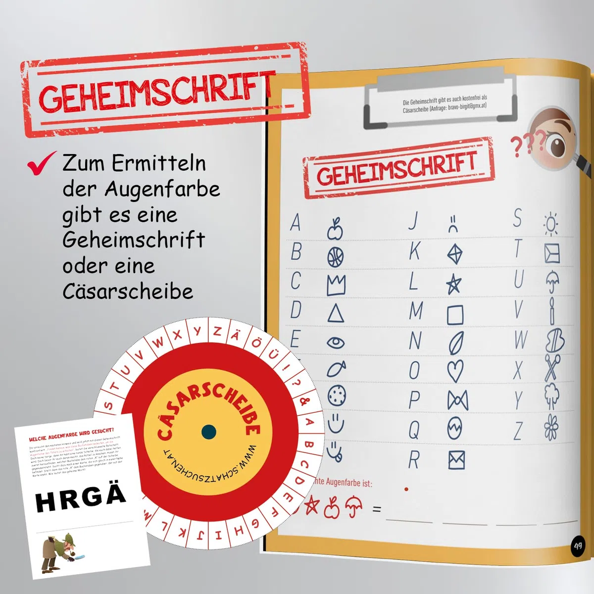 Schnitzeljagd Detektive Kindergeburtstag ab 6 Jahre: Kreativ geplante Schatzsuche - Fallermittlung mit Fußspuren & Fingerabdrücke lesen - Sofort Startklar! (Bravo Schatzsuche)