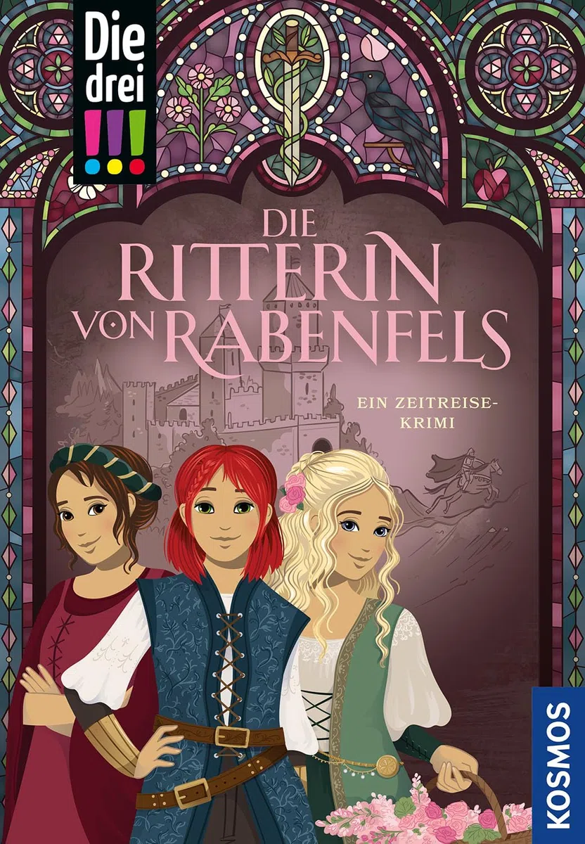 Die drei !!!, Die Ritterin von Rabenfels: Spannender Zeitreise-Krimi ab 10 Jahren mit Kim, Franzi und Marie - jede Menge Detektivinnen-Power, hochwertig veredelt als Schmuckband mit Farbschnitt