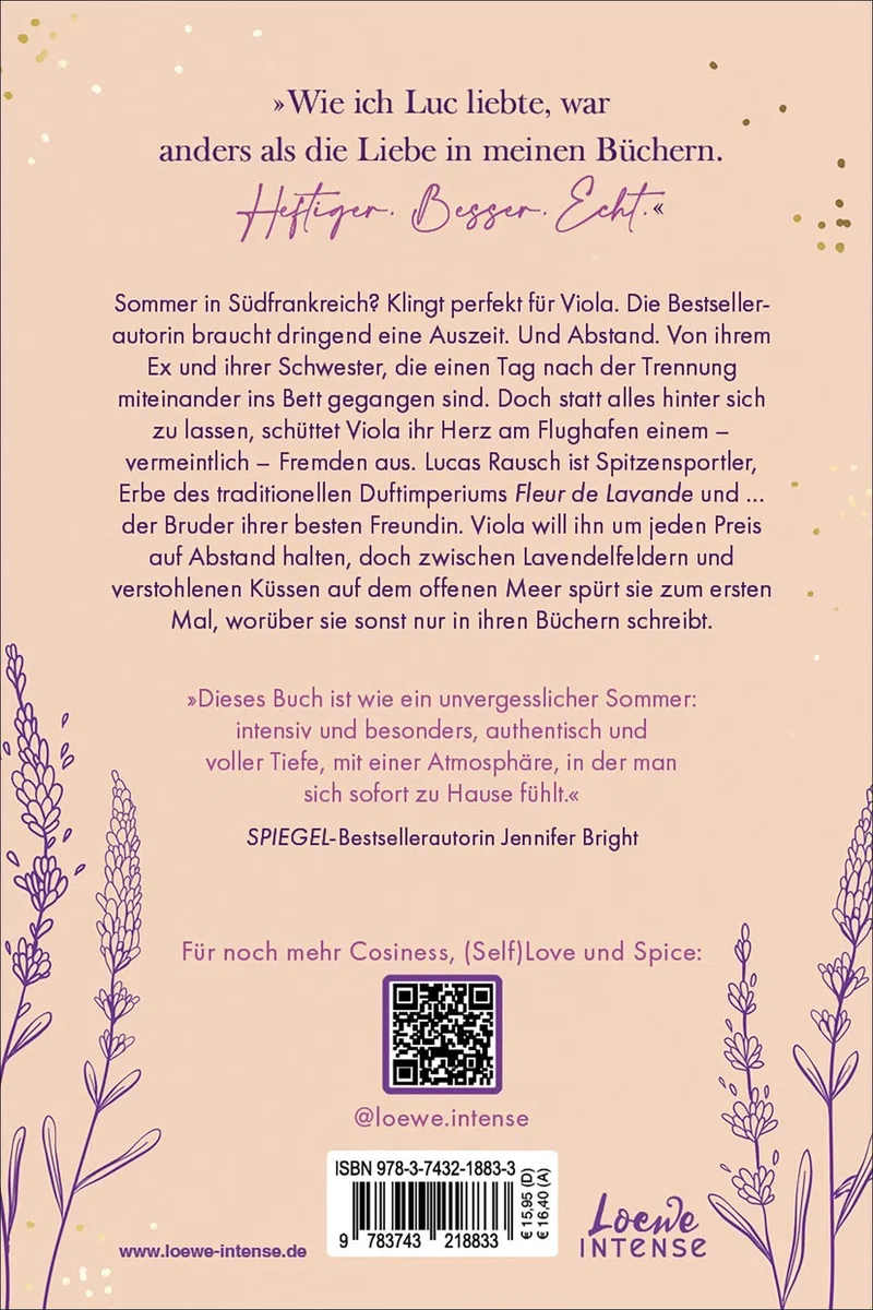 Fleur de Lavande (Band 1) - Wie du liebst: Schriftstellerin x Sportler in dieser Best Friend’s Brother Romance - Der SPIEGEL-Bestseller von Gabriella Santos des Lima mit Farbschnitt in der 1. Auflage