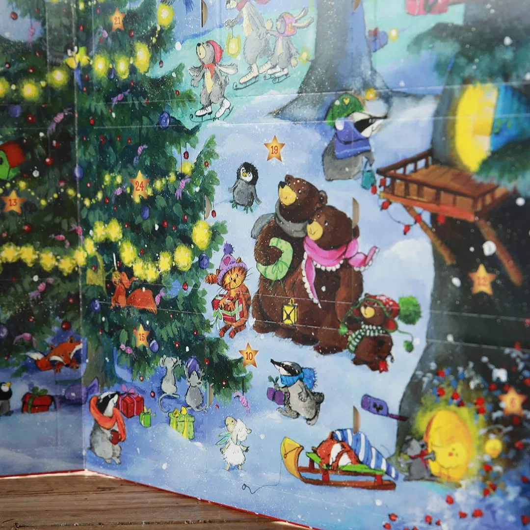 Mein allererster Adventskalender: mit 24 Pappbilderbüchern zum Herausnehmen: 24 weihnachtliche Geschichten für Kinder ab 2 Jahren