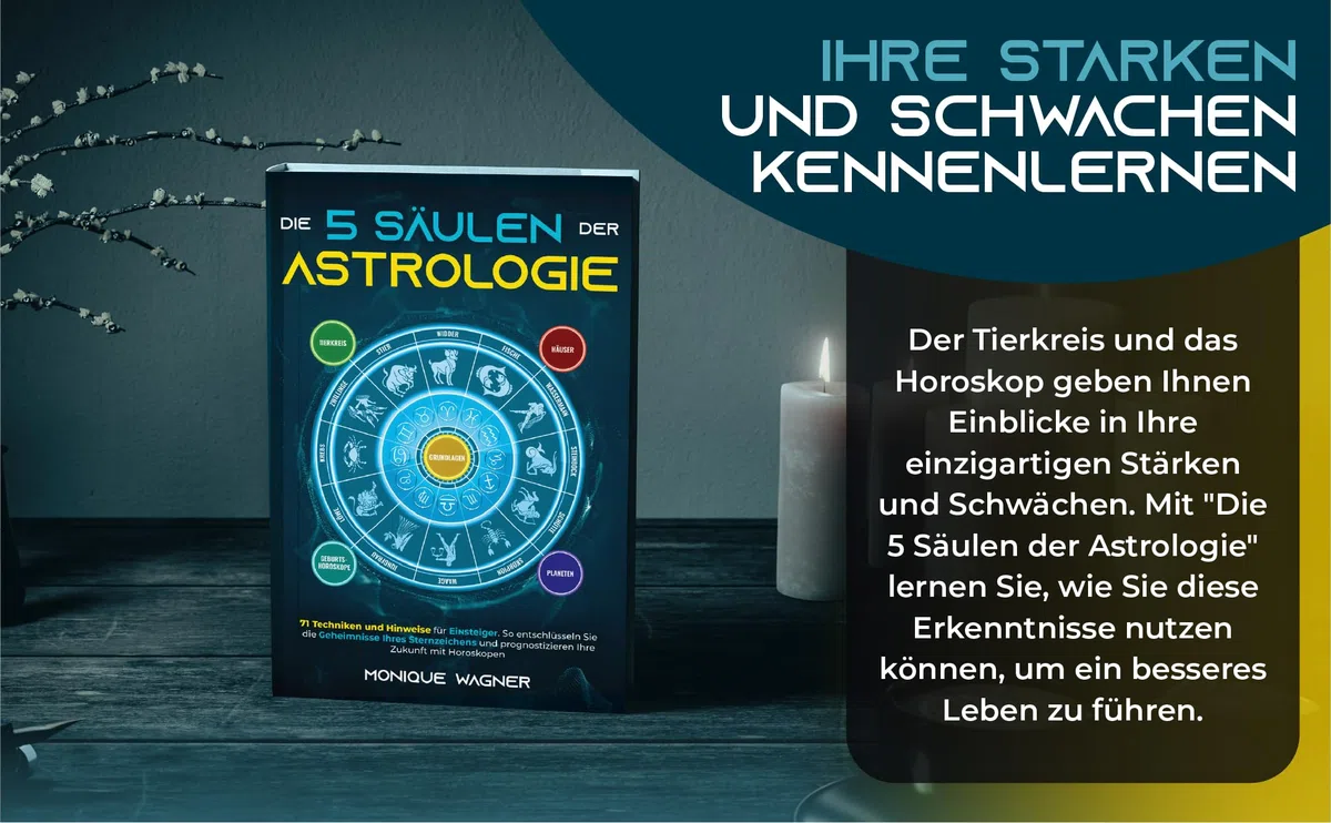 Die 5 Säulen der Astrologie: 71 Techniken und Hinweise für Einsteiger. So entschlüsseln Sie die Geheimnisse Ihres Sternzeichens und prognostizieren Ihre Zukunft mit Horoskopen