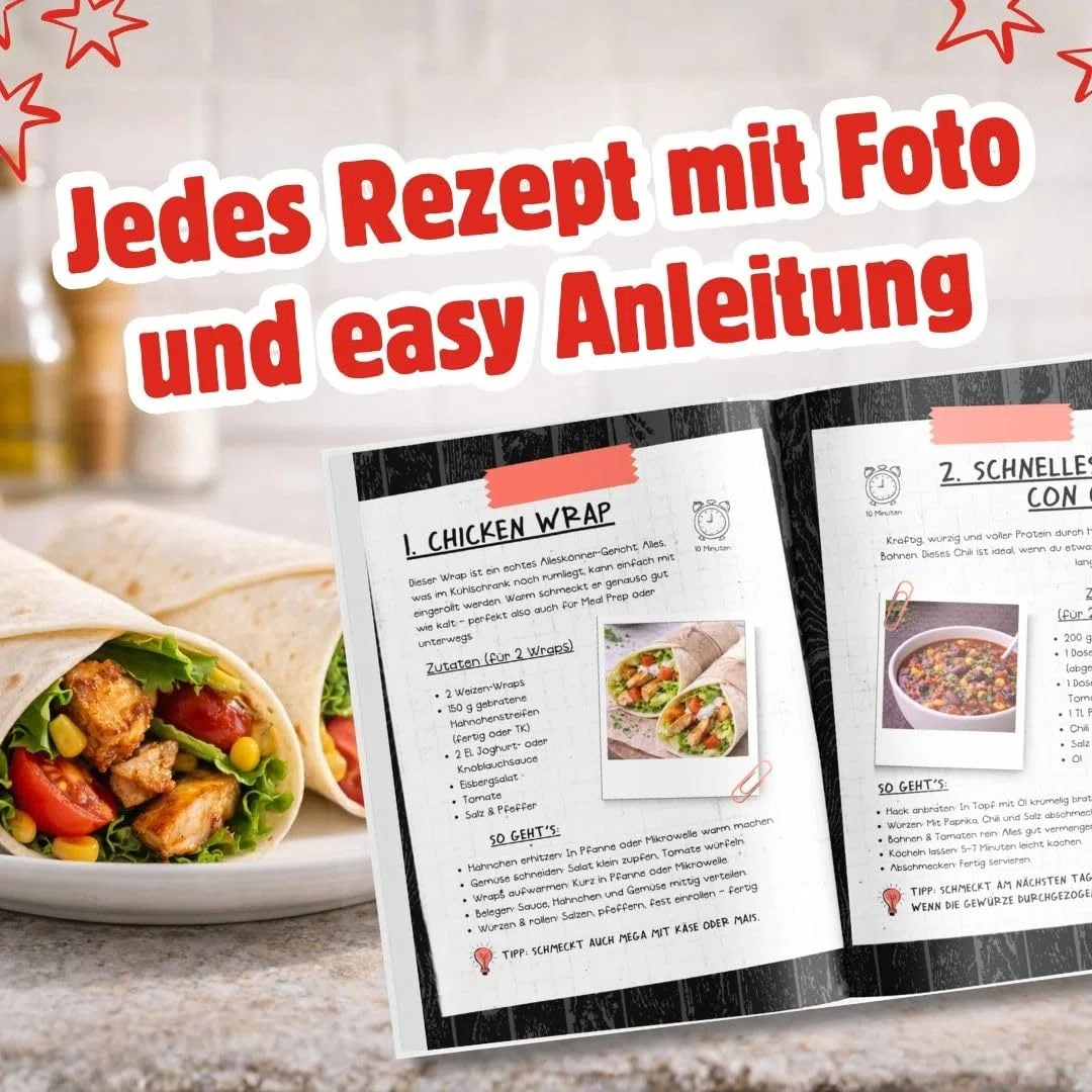Das 10 Minuten Kochbuch für Teenager: 111 Rezepte easy & lecker | Perfektes Geschenk für Teens