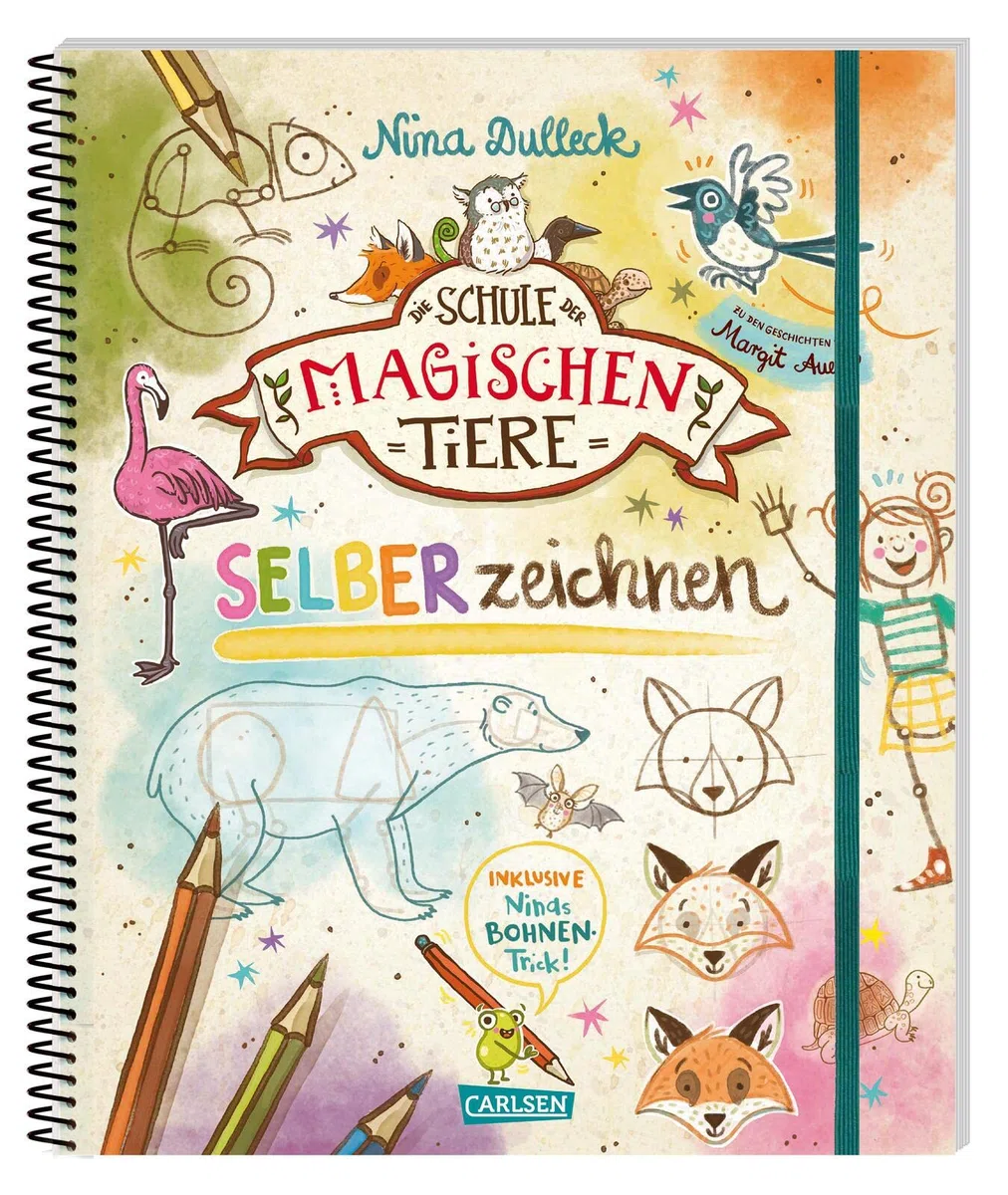Die Schule der magischen Tiere: SELBERzeichnen: Schritt für Schritt Tiere und Menschen zeichnen lernen für Kinder ab 8 Jahre - Zeichenschule mit Anleitungen & Übungsseiten