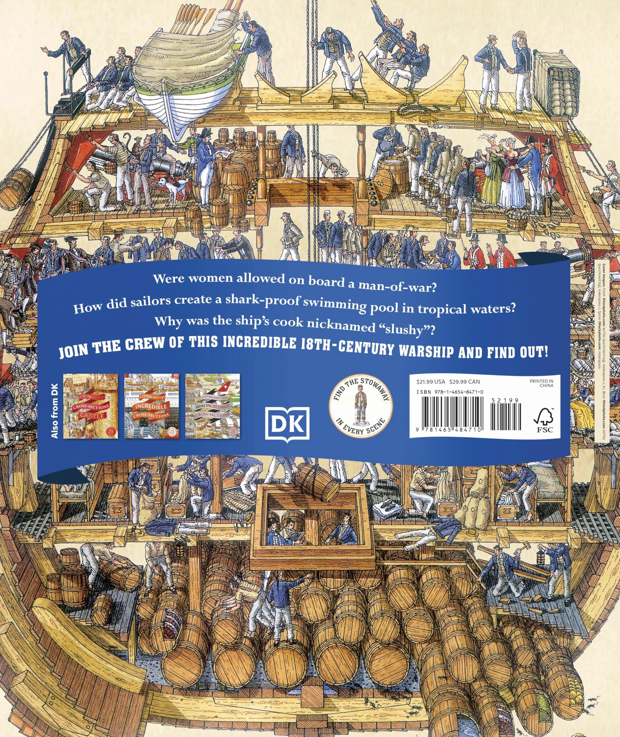 Stephen Biesty's Cross-Sections Man-of-War (DK Stephen Biesty Cross-Sections)