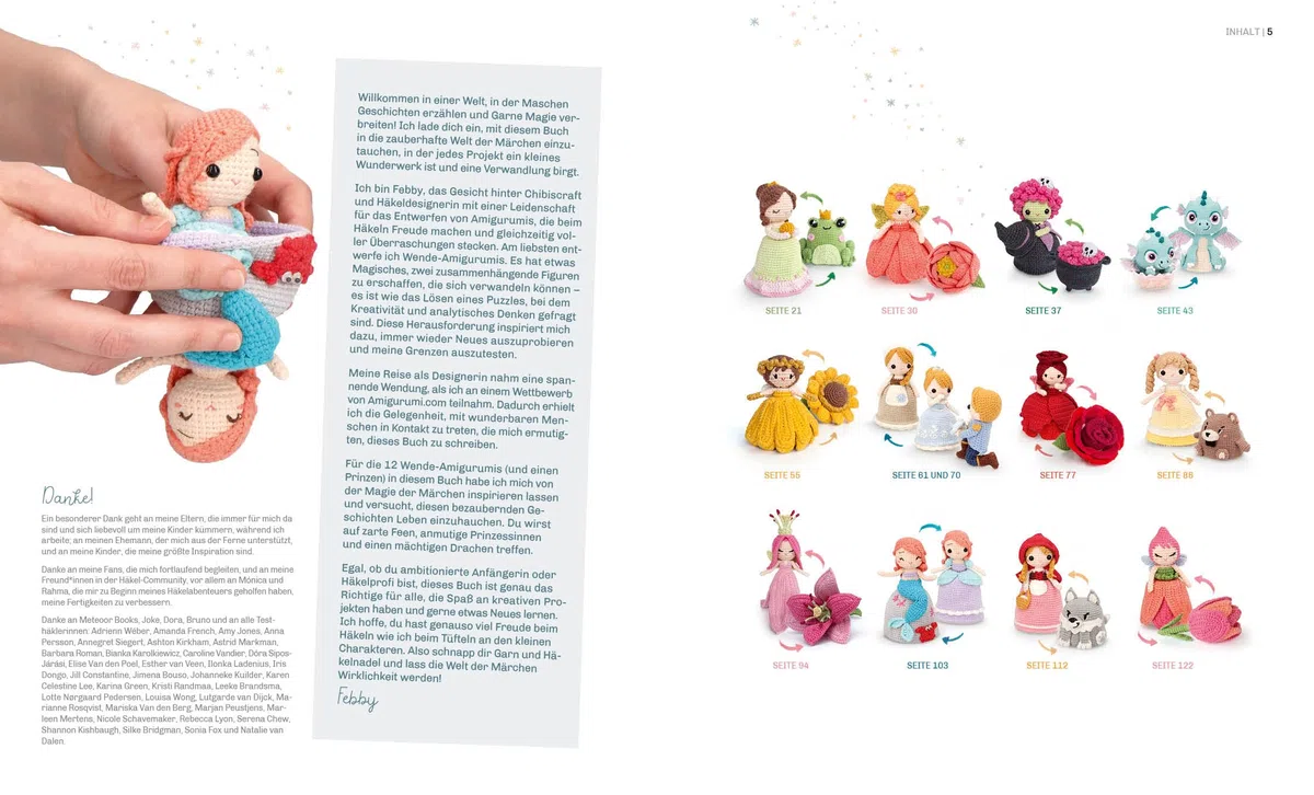 Zauberhafte Wende-Amigurumis häkeln mit @chibiscraft: Verwandlungskünstler: Kessel wird Hexe, Frosch zu Prinzessin, Blume wird Fee und weitere magische Wesen zum Staunen | Alle Grundlagen mit Videos