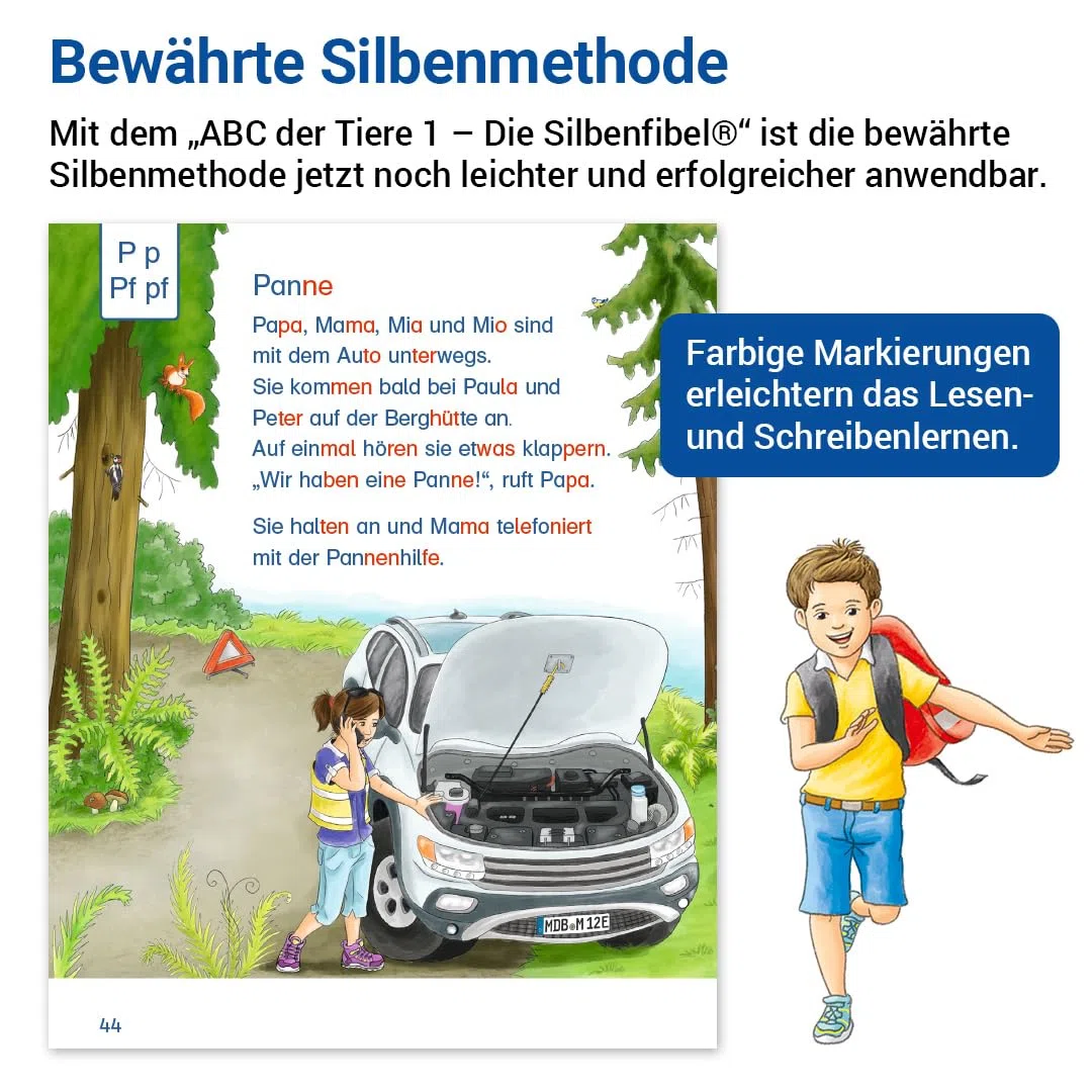ABC der Tiere 1 Neubearbeitung – Die Silbenfibel®: Leselehrgang, Druckschrift (ABC der Tiere 1 - Neubearbeitung 2023)