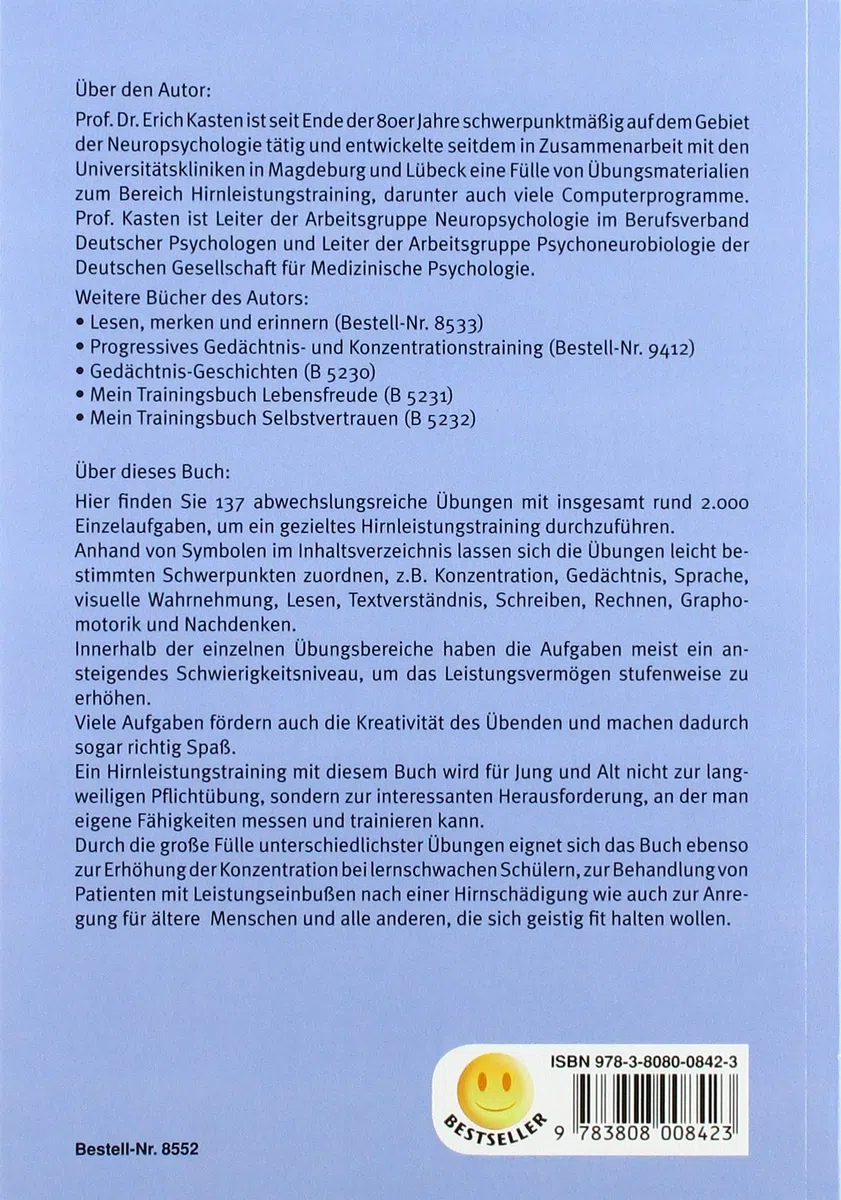 Übungsbuch Hirnleistungstraining