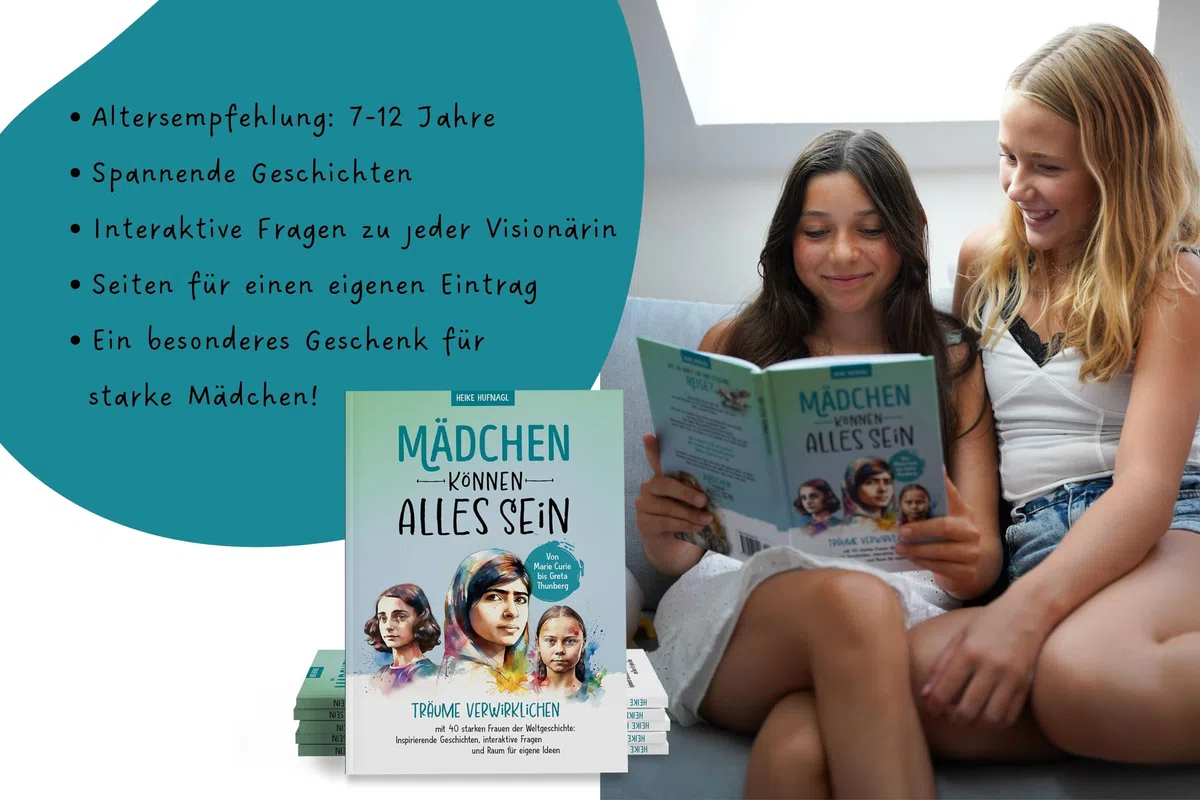 Von Marie Curie bis Greta Thunberg- Mädchen können alles sein. Träume verwirklichen mit 40 starken Frauen der Weltgeschichte: Inspirierende Geschichten, interaktive Fragen und Raum für eigene Ideen
