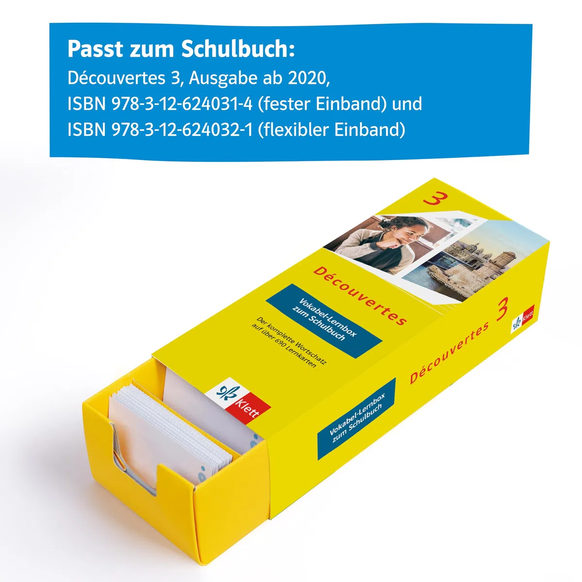 Découvertes 3 (ab 2020) - Vokabel-Lernbox zum Schulbuch: Französisch passend zum Lehrwerk üben (Découvertes. Ausgabe 1. oder 2. Fremdsprache ab 2020)