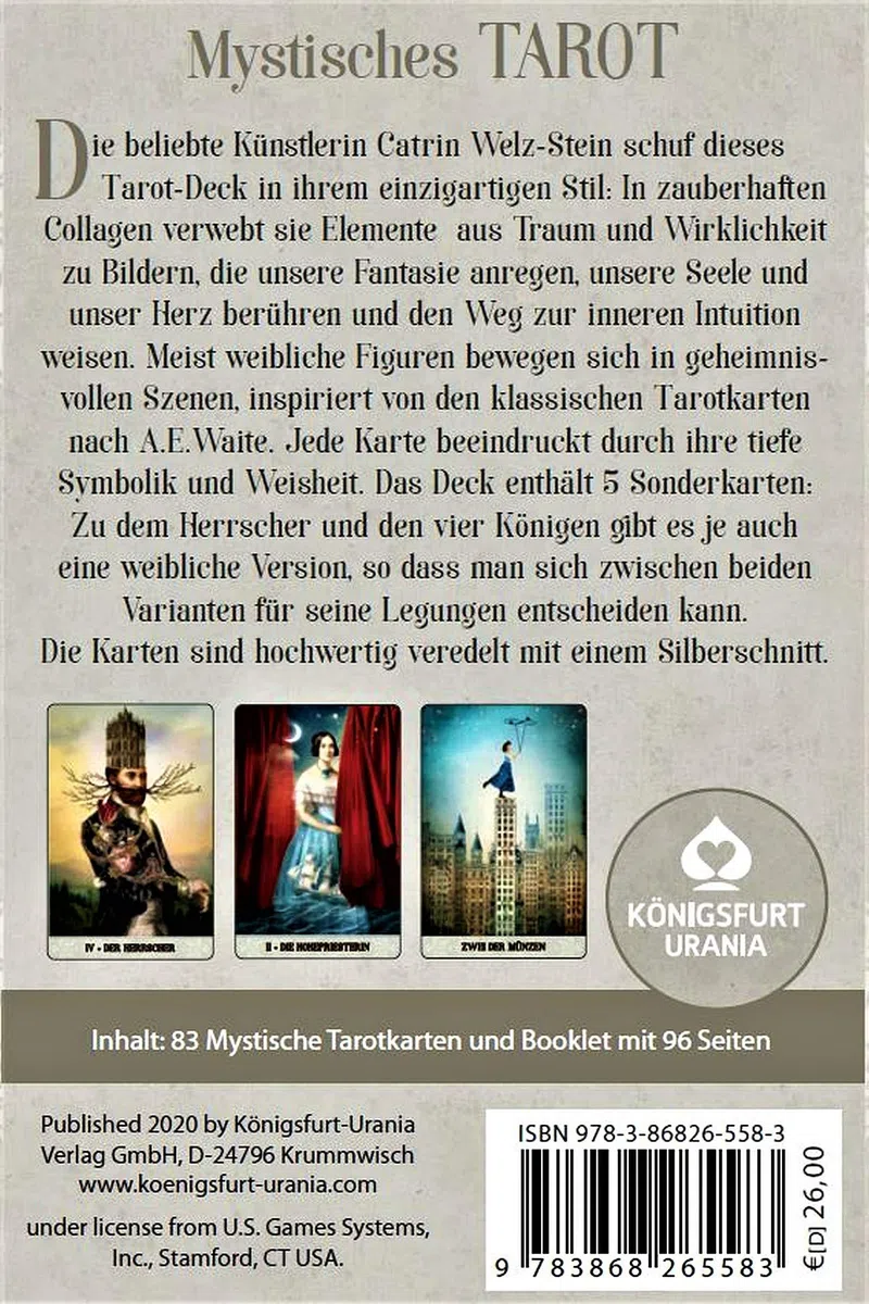 Mystisches Tarot (Tarot of Mystical Moments): 83 Tarotkarten mit Anleitung (Tarot Karten Deutsch)