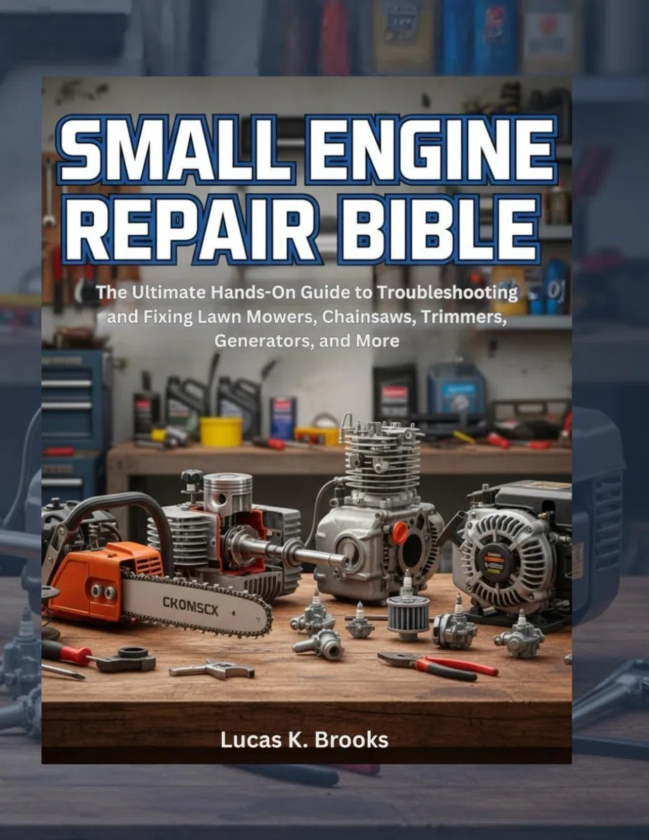 Small Engine Repair Bible: The Ultimate Hands-On Guide to Troubleshooting and Fixing Lawn Mowers, Chainsaws, Trimmers, Generators, and More (The Essential Do-It-Yourself Bibles)