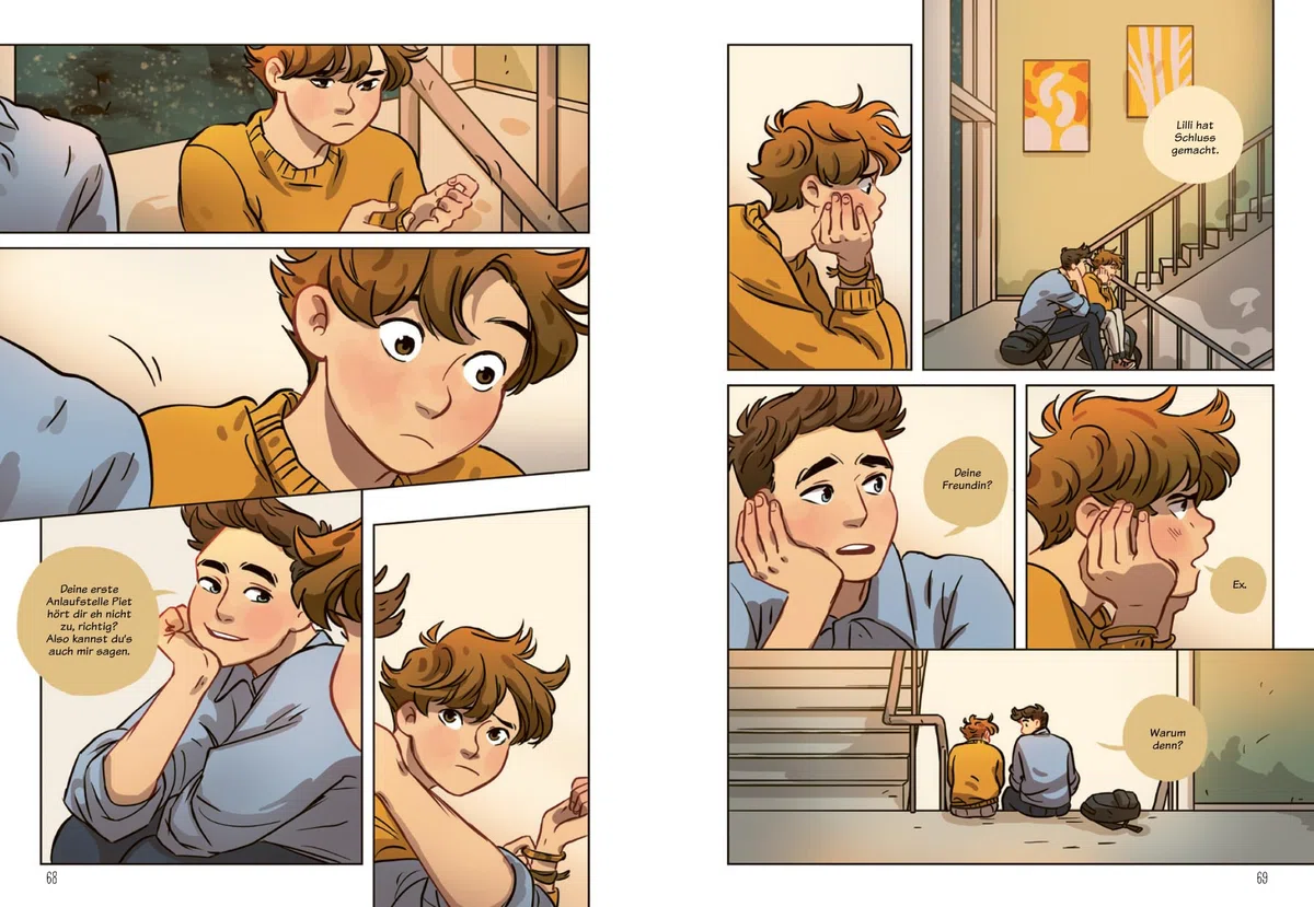 Grün & Gold – Liebe in allen Farben 3: Herzerwärmende Graphic Novel über die erste Liebe – mit charmantem Internatssetting | Mit exklusivem Bonusmaterial und Art Print