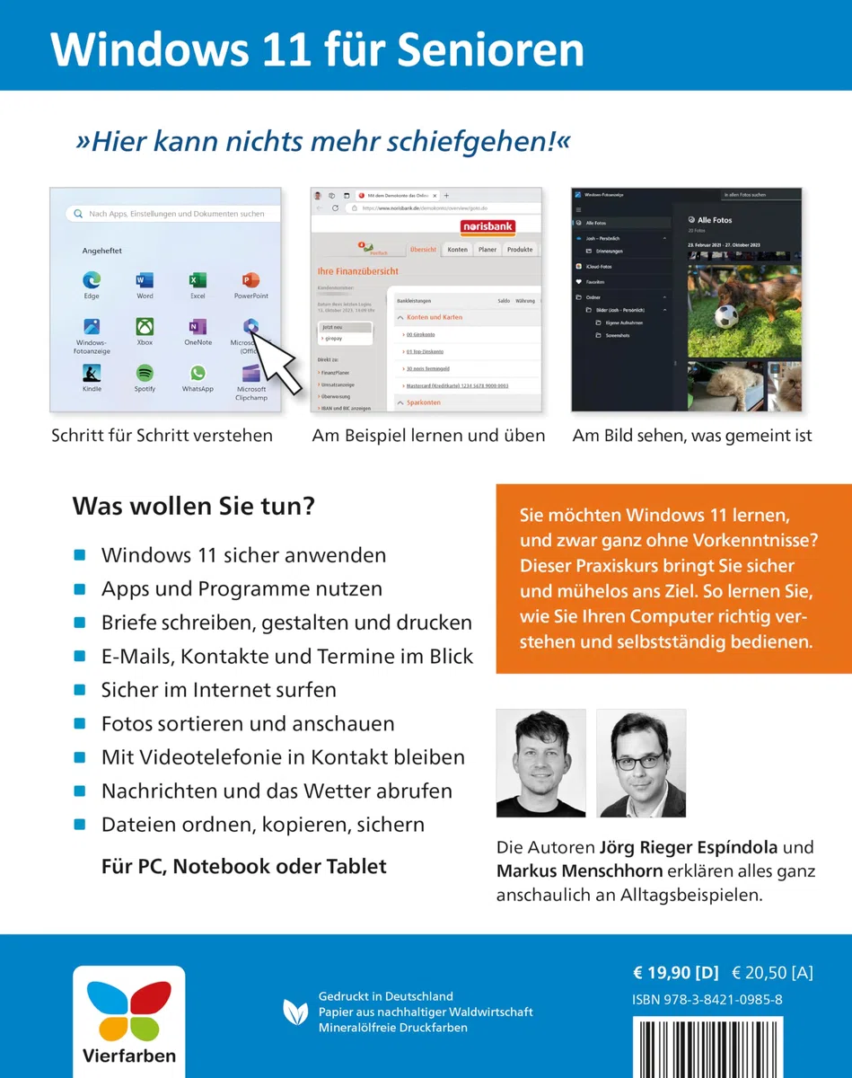 Windows 11 für Senioren: Der Lernkurs für Späteinsteiger – Großdruck, viele Merkhilfen, komplett in Farbe, aktuell mit allen wichtigen Updates