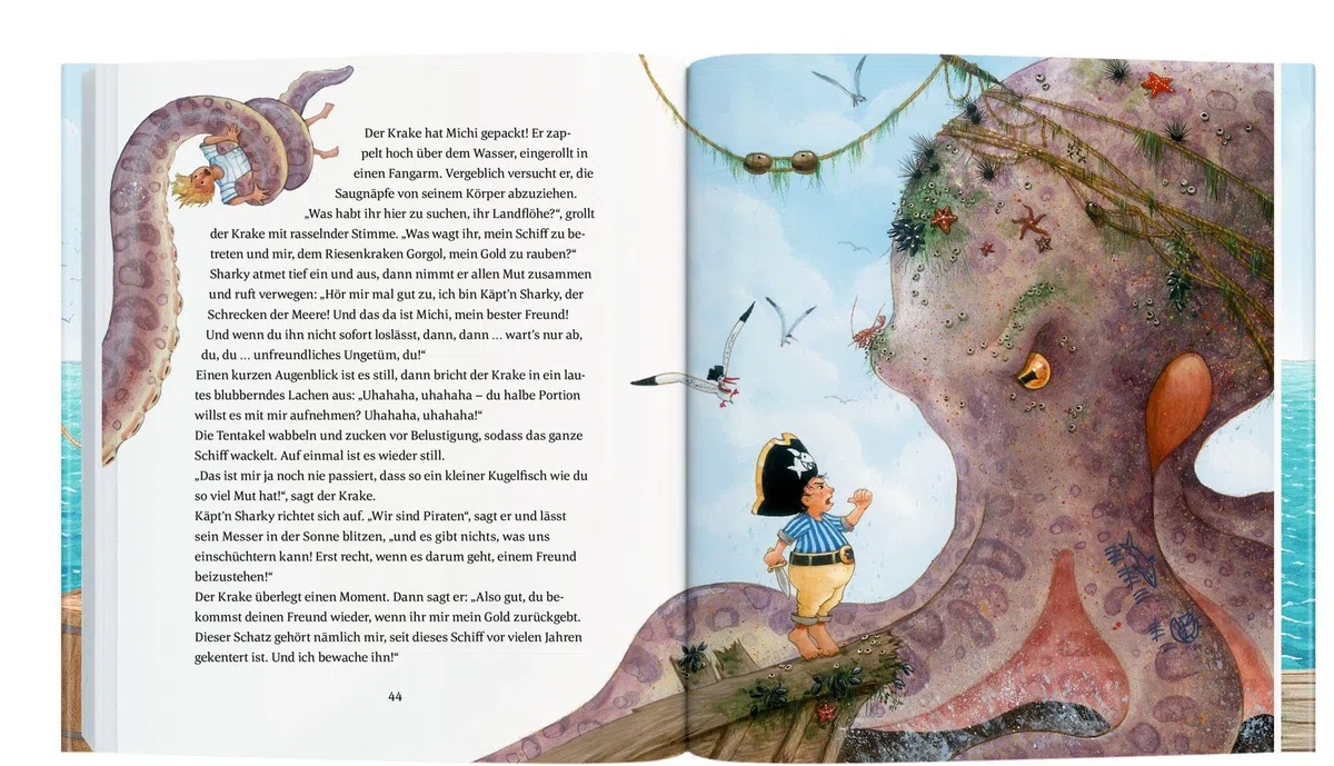 Der große Käpt'n Sharky Vorleseschatz: Sieben piratenstarke Geschichten: durchgehend farbig illustriert für Kinder ab 4 (Käpt'n Sharky (Bilderbücher))