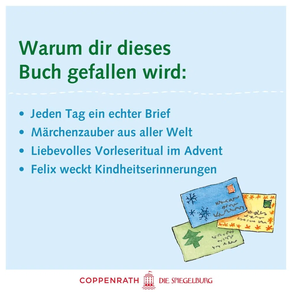 Brief-Adventskalenderbuch – 24 Adventsbriefe von Felix: Mit 24 echten Briefen