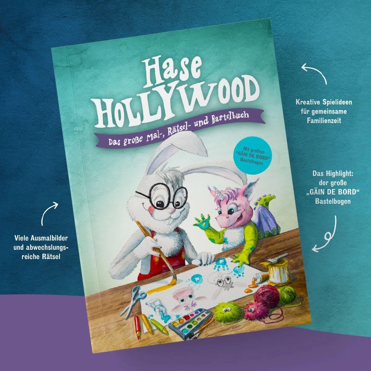 Hase Hollywood – Das große Mal-, Rätsel- und Bastelbuch