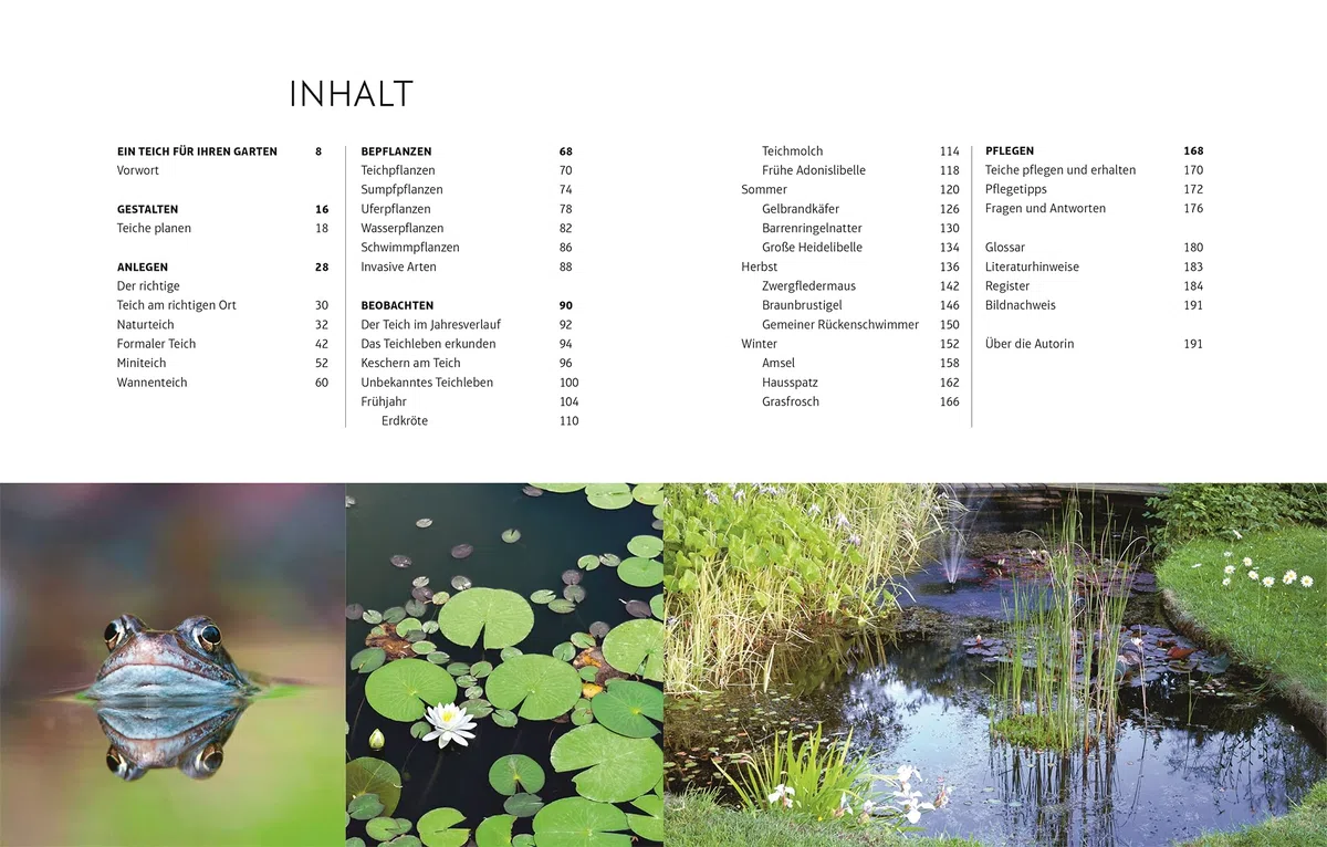 Leben am Gartenteich: Einen Teich planen, anlegen und Tiere und Pflanzen beobachten