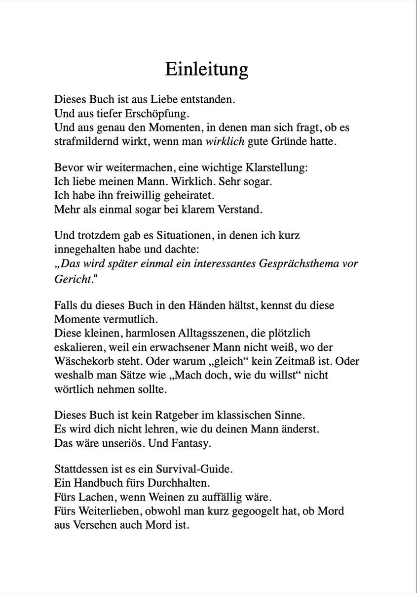 WIE MAN SEINEN EHEMANN NICHT UMBRINGT: Der (halbwegs legale) Survival-Guide für Ehefrauen