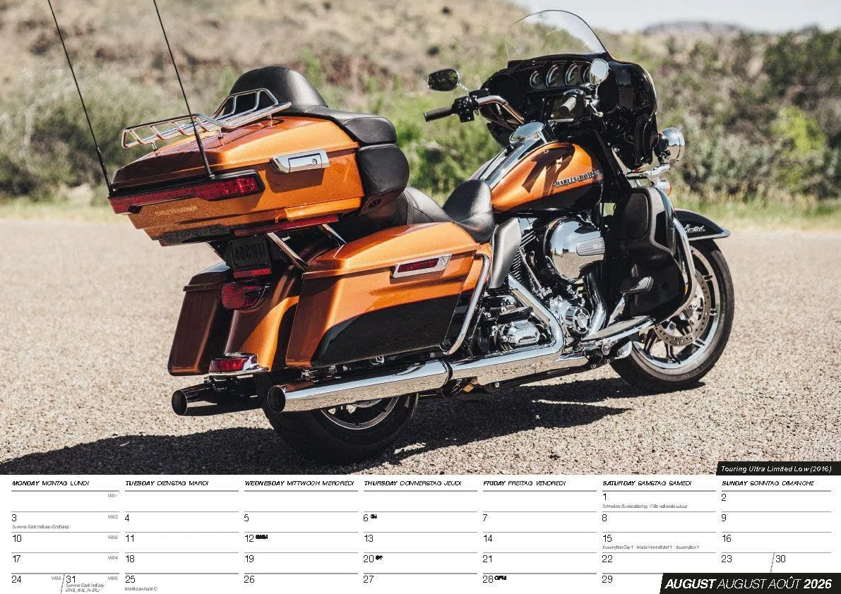 Harleys 2026 - Der Harley Davidson Kalender