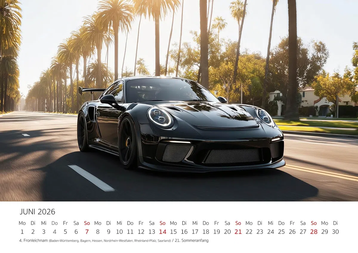 Edition Seidel Premium Kalender Der Elfer 2026 Format DIN A3 Wandkalender Autokalender Auto Sportwagen 911