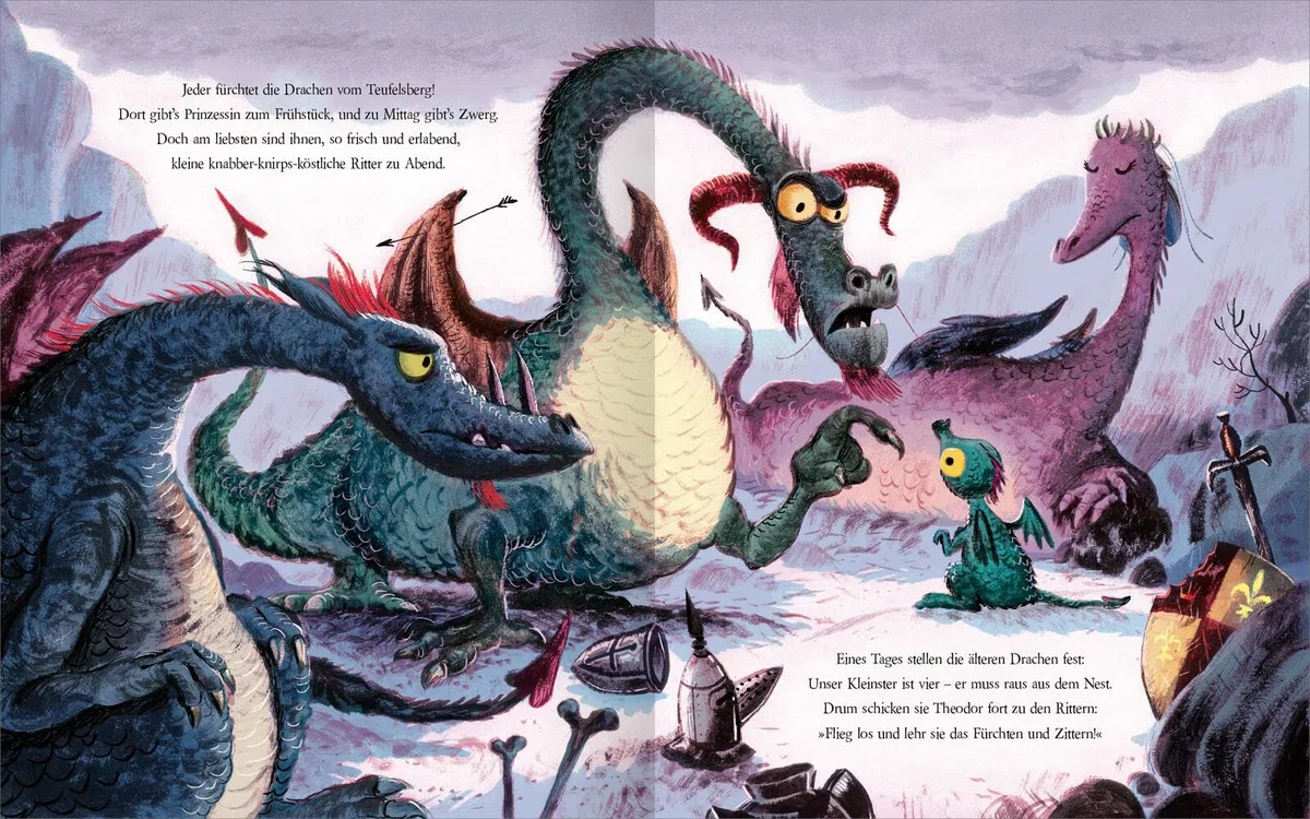 Ritter und Drachen haben gut lachen: Eine Freundschaftsgeschichte | Lustig gereimtes Bilderbuch über Freundschaft, Vorurteile und Anderssein | ... | Rittergeschichten & Drachen-Abenteuer