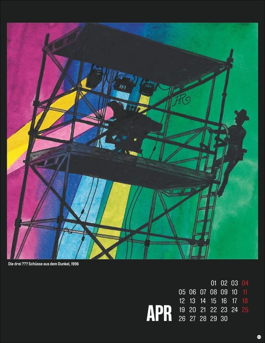 Die drei ??? Posterkalender 2027: Großer Wandkalender für alle Fans: die kultigen Cover-Illustrationen von Aiga Rasch zur beliebten Buchserie. Nostalgie pur für kleine und große Detektive