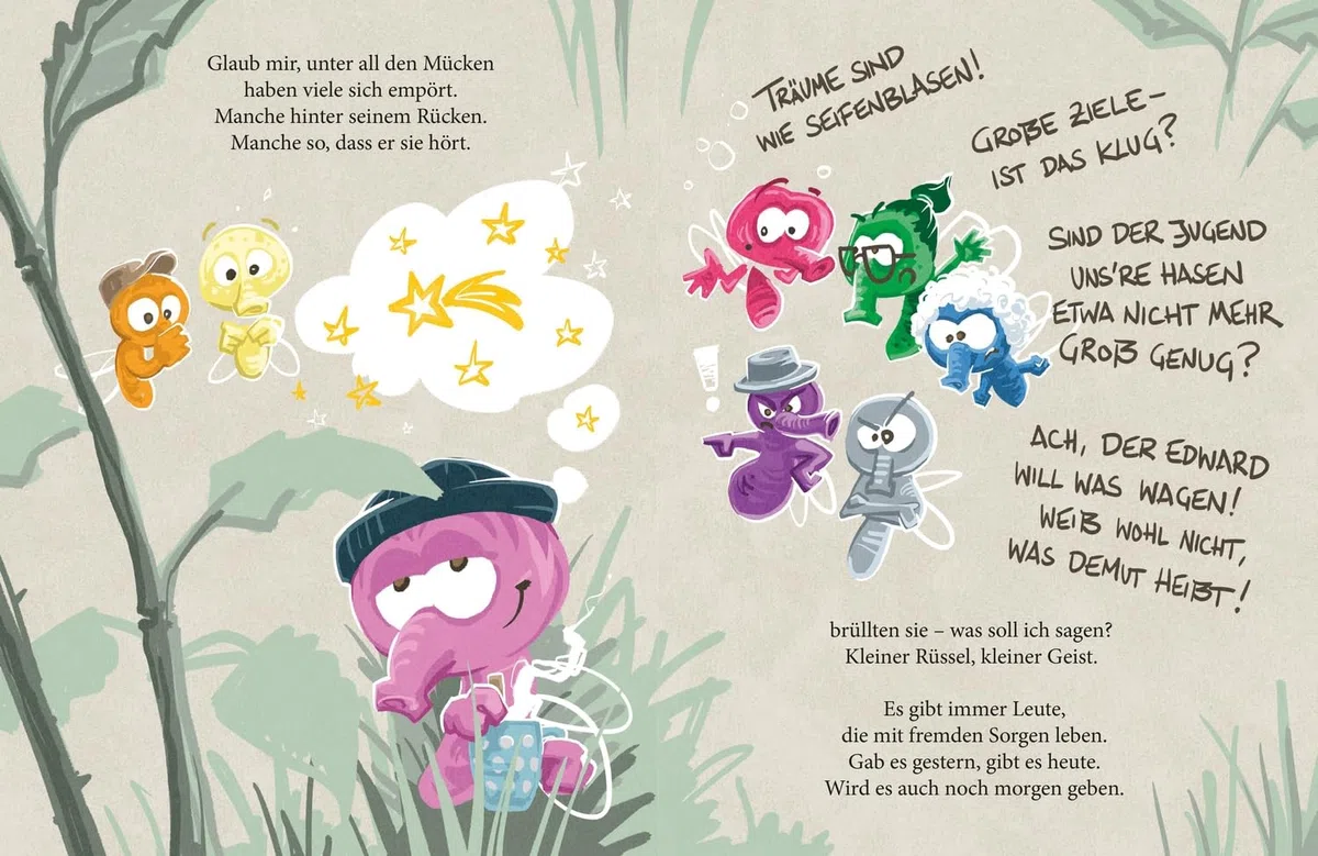 Edward von Stechowsky: Von einer Mücke, die sich etwas Größeres erträumte | Lustiges Bilderbuch über das Anderssein von Comedian Moritz Neumeier für Kinder ab 5 Jahren
