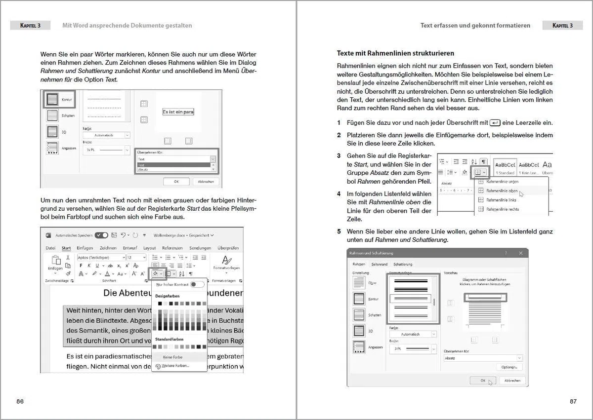 Office 2024 und Microsoft 365 - Das Praxishandbuch: - Word, Excel, PowerPoint und Outlook effizient nutzen, auch für Microsoft 365