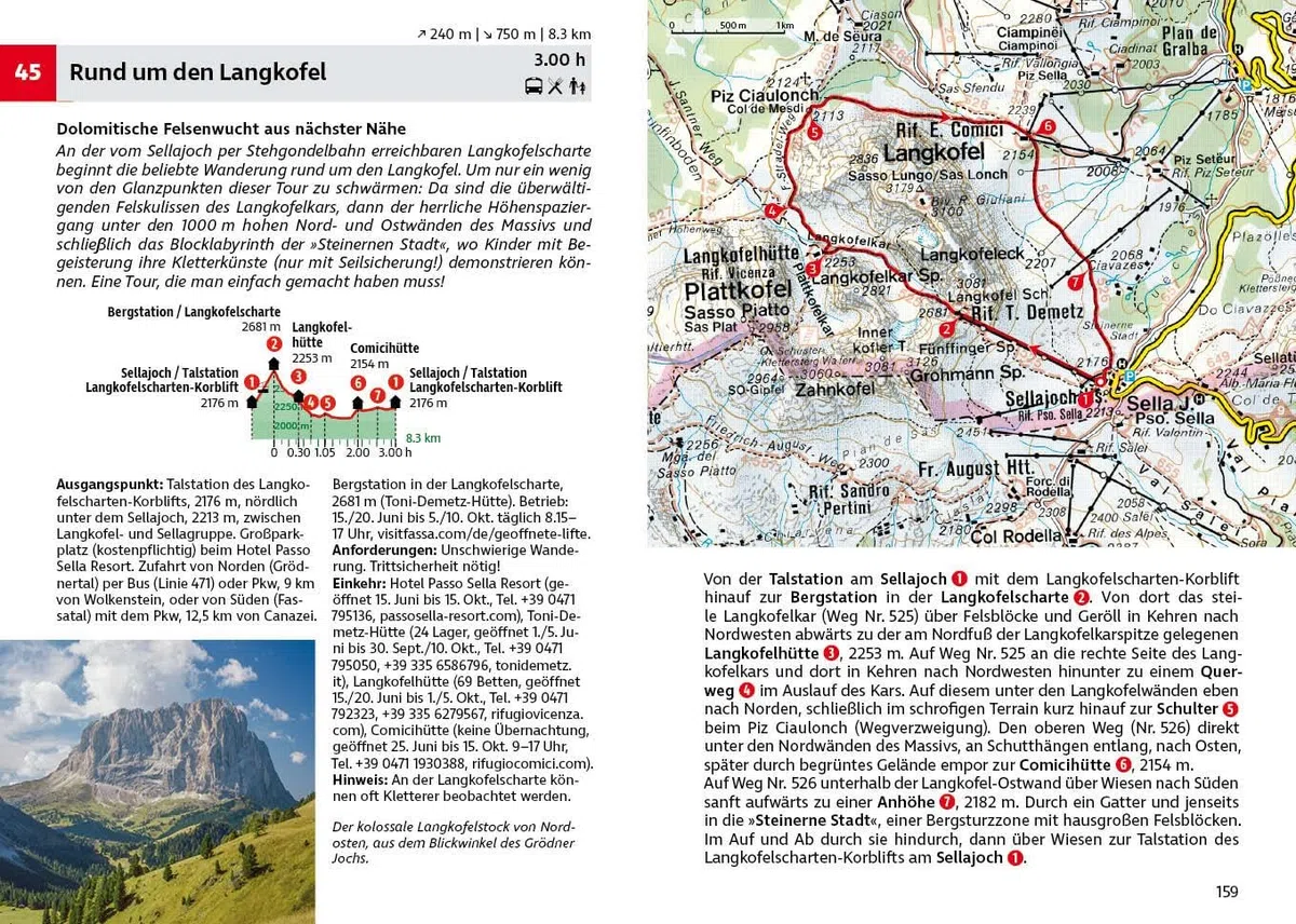Dolomiten Band 1 - Grödnertal: mit Rosengarten, Langkofel und Seiser Alm. 74 Touren mit GPS-Tracks (Rother Wanderführer)
